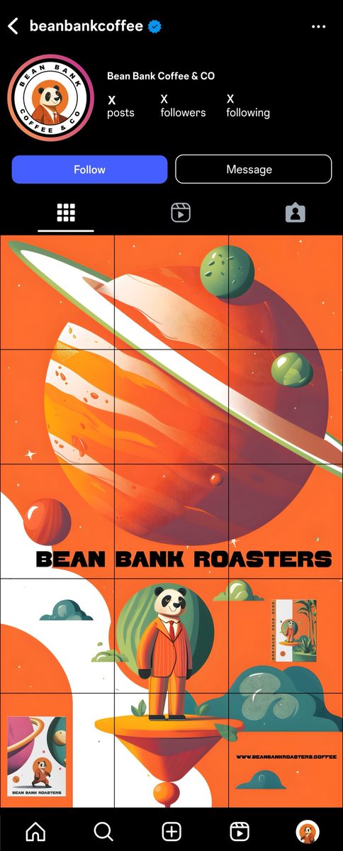 BeanBank Instagram grid