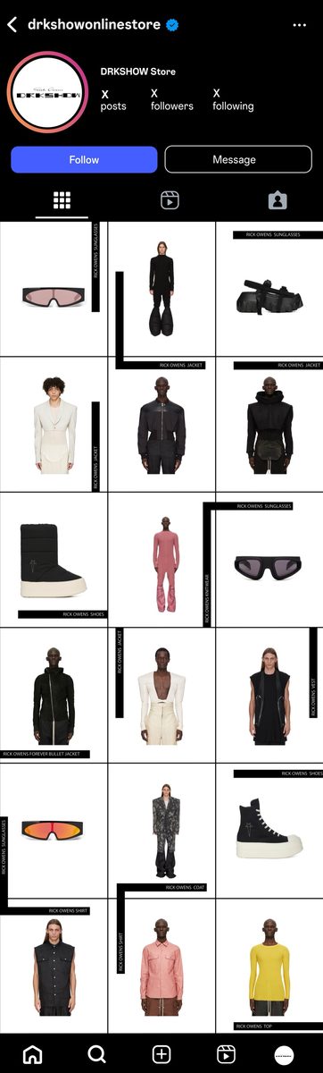 DRKSHOW Instagram grid