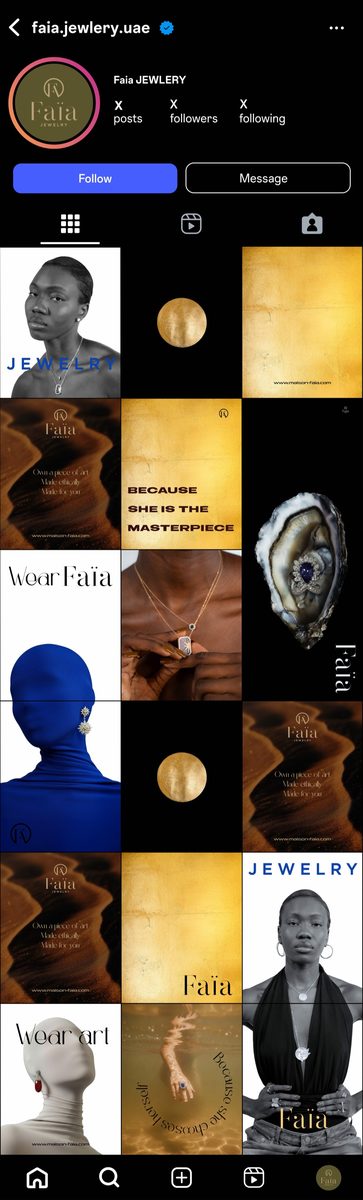 Maison Faia Instagram grid