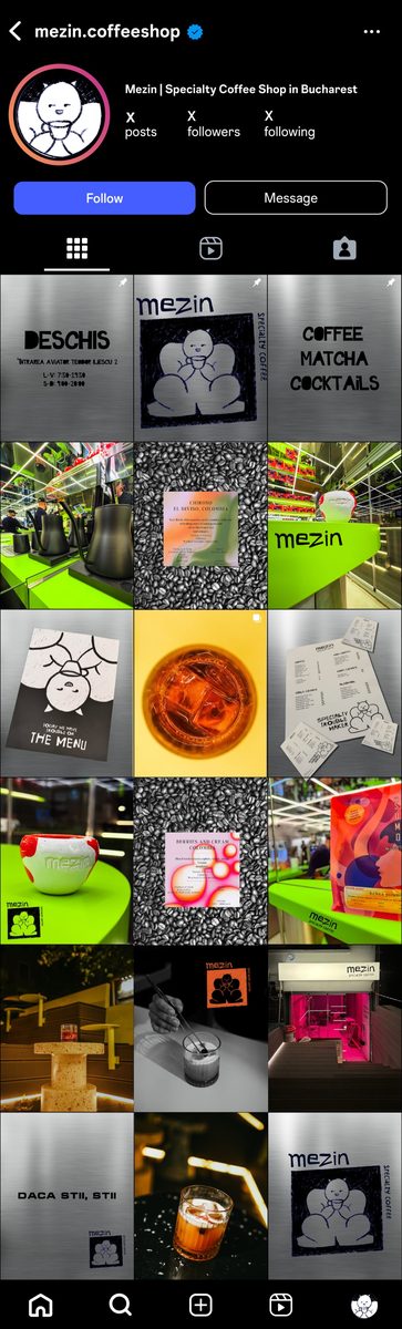 Mezin Instagram grid