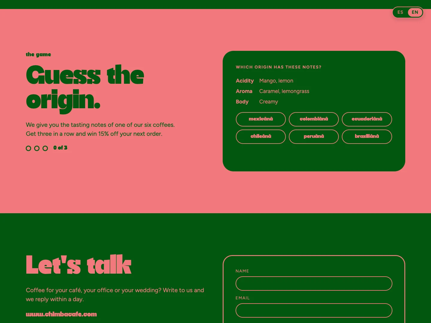 Chimba-Website · Alkeme Design