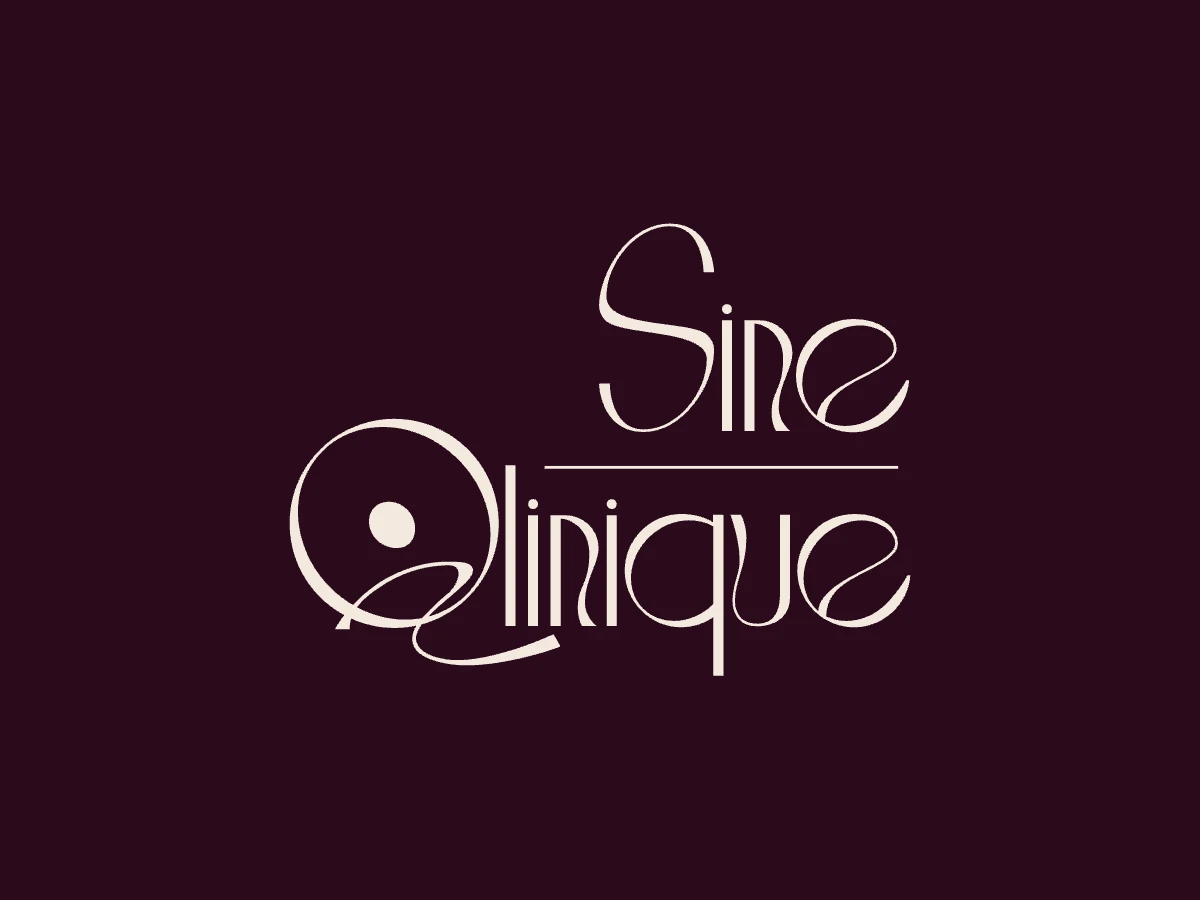 Sine Qlinique · Das Logo · Alkeme Design