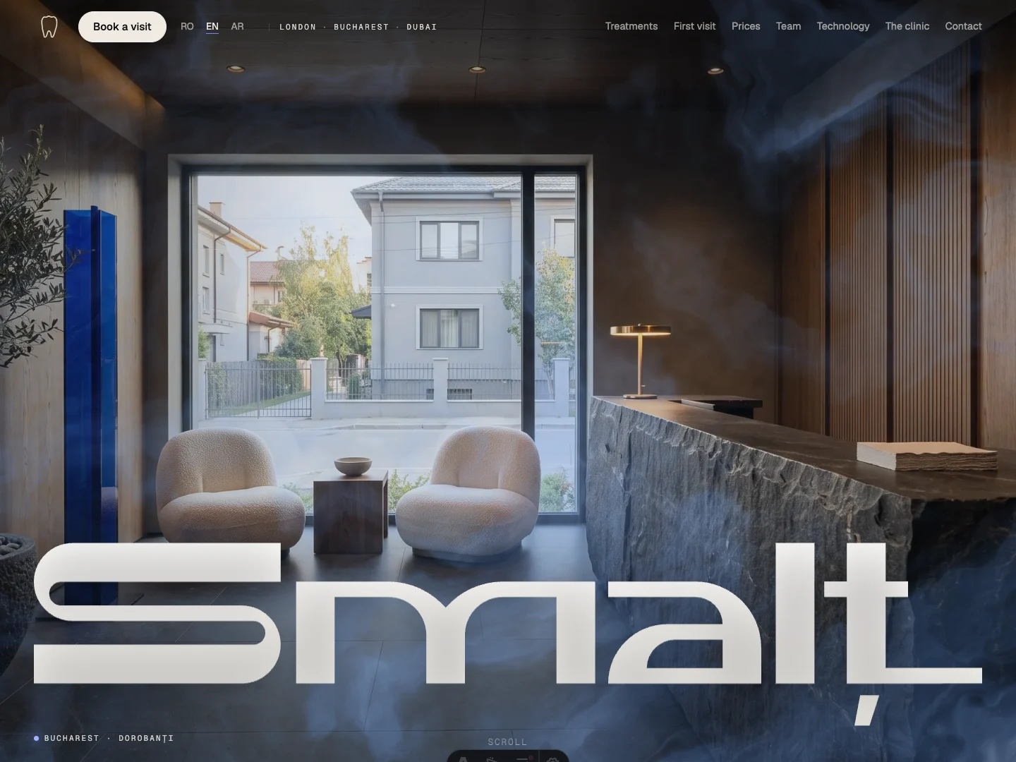 Smalț-Website: die Startseite · Alkeme Design