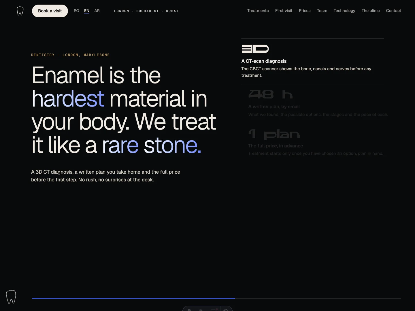 Smalț-Website: die Startseite · Alkeme Design